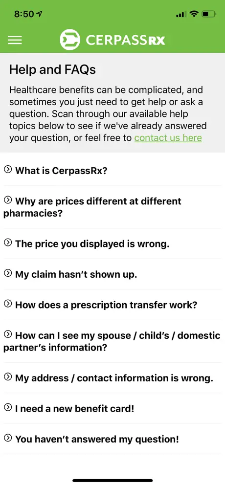 CerpassRX Member Portal