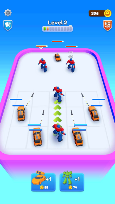 Robot Merge Master: Car Games Screenshot