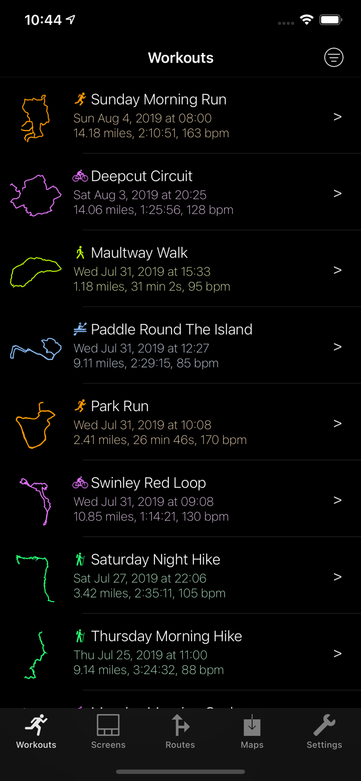 WorkOutDoors screenshot 3