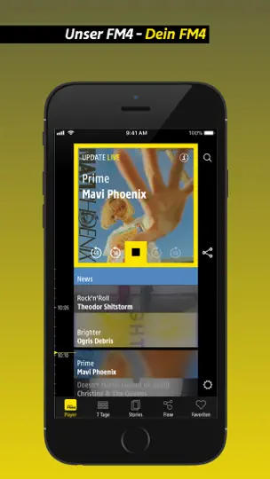 Screenshot von Radio FM4 auf dem iPhone 2