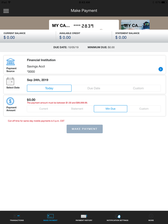 Keys Card Manager iPad screenshot 4 - Finance app