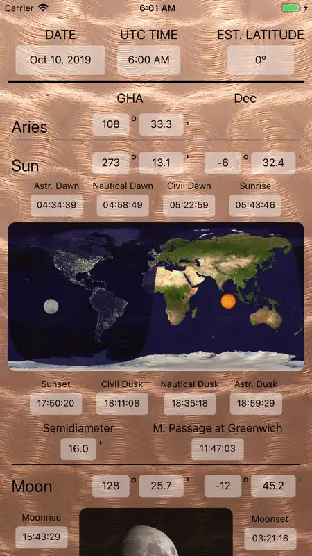 Perpetual Nautical Almanac screenshot 2 of 4