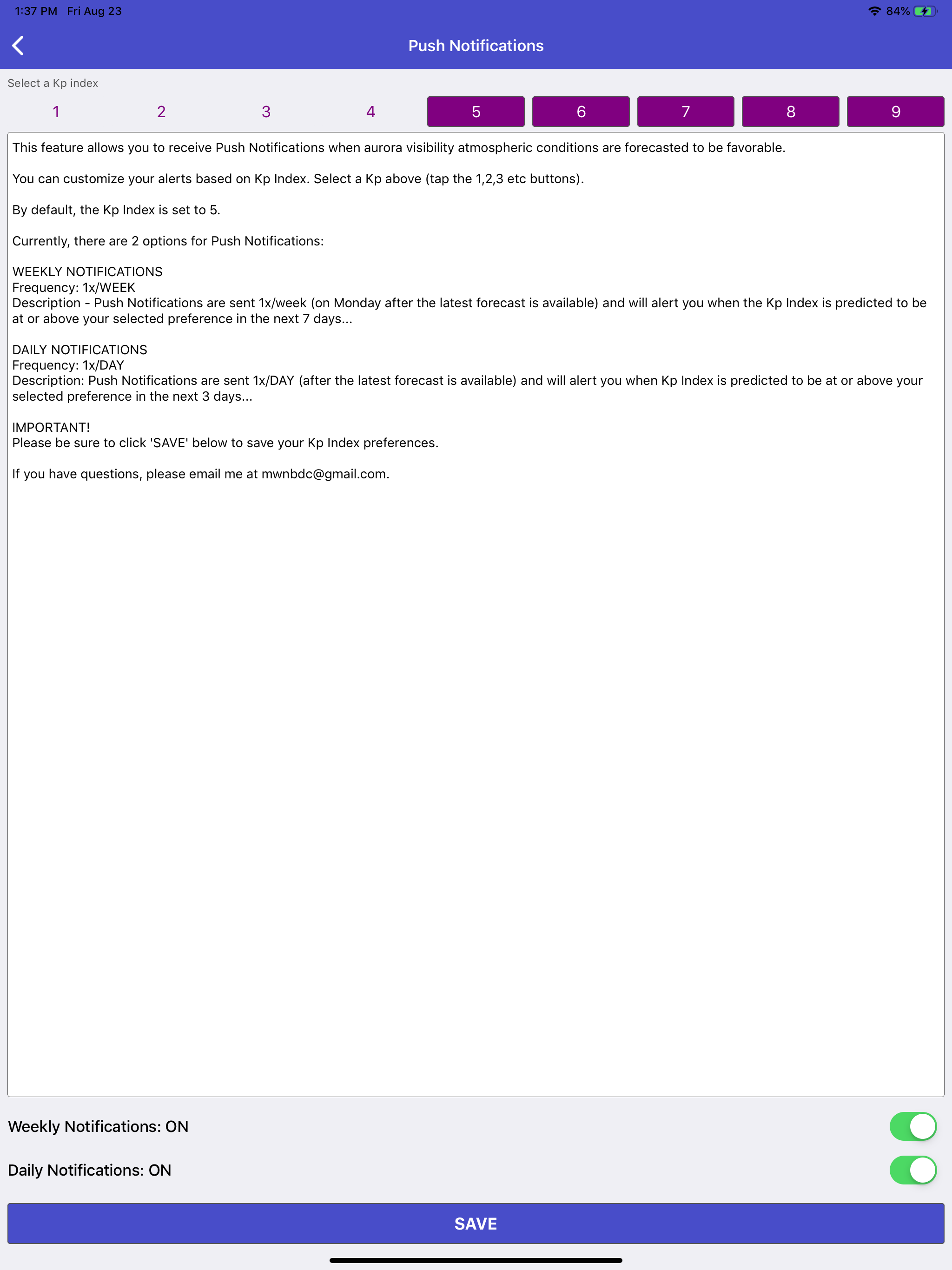Aurora Forecast & Alerts