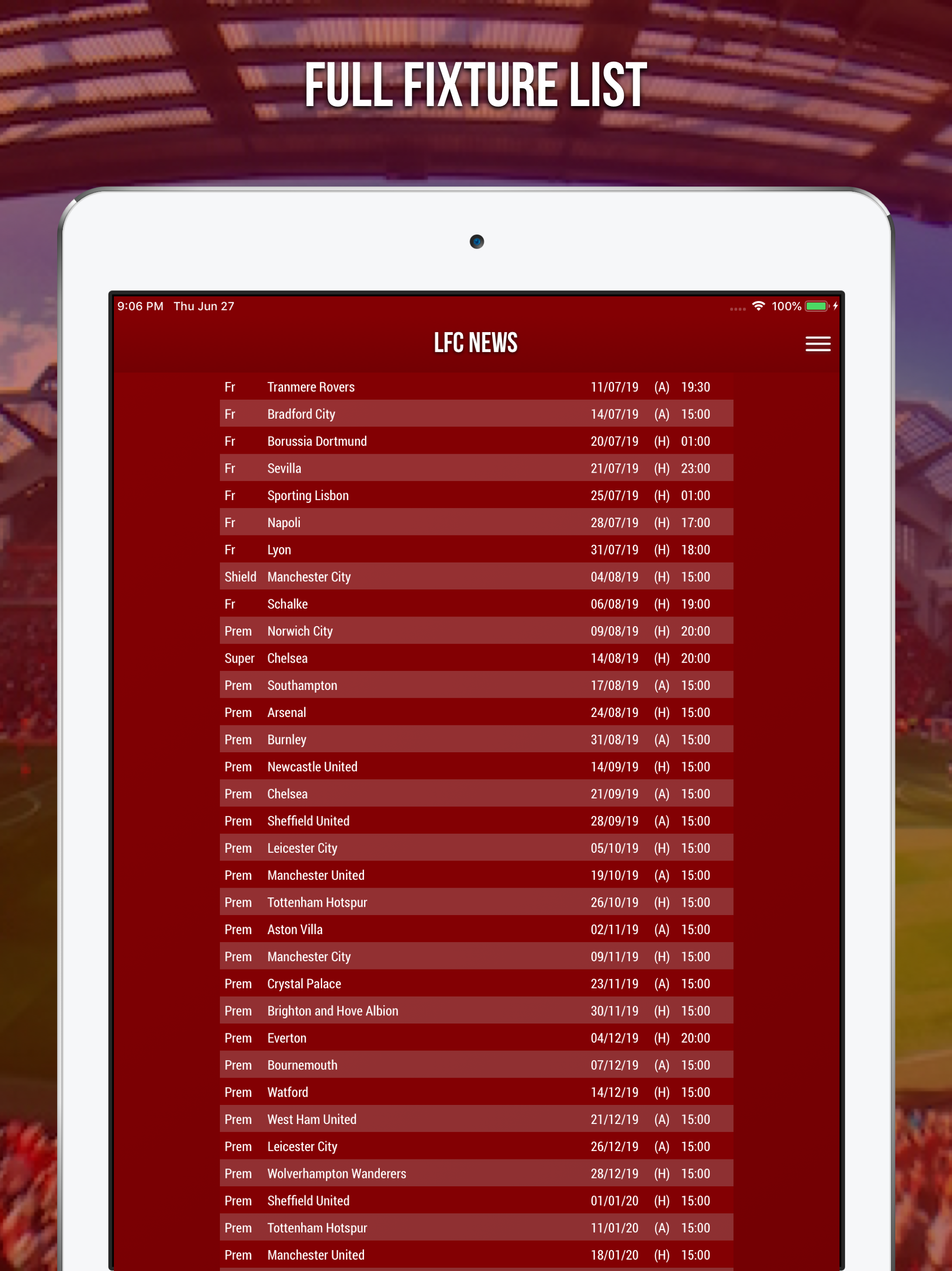 LFC News - Unoffical Fan App screenshot 7