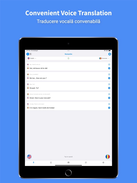Romanian Translator Pro + iPad screenshot 2 - Productivity app