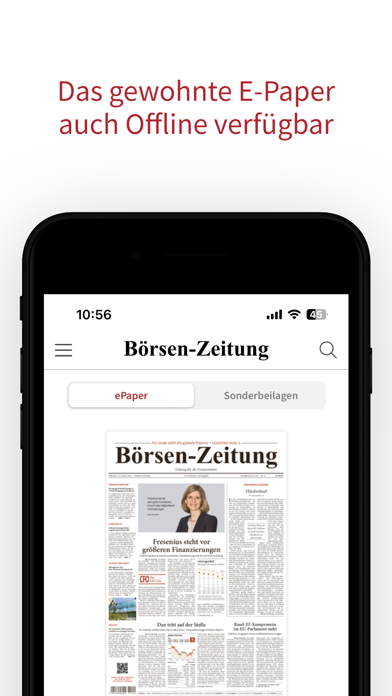 Börsen-Zeitung Screenshot