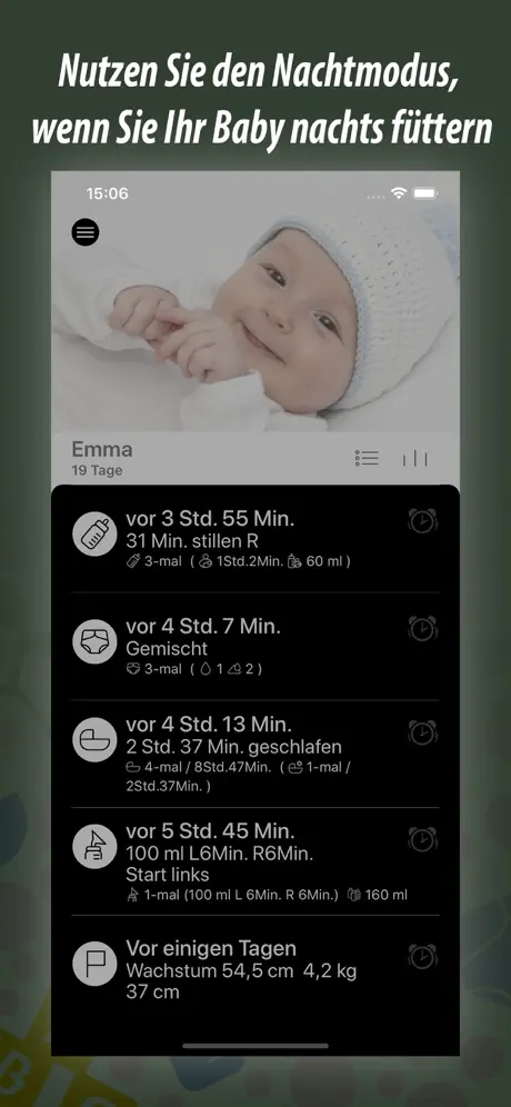 Baby Tracker - Wachstumsschub