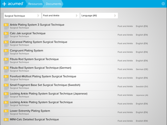 Acumed iPad screenshot 4 - Medical app