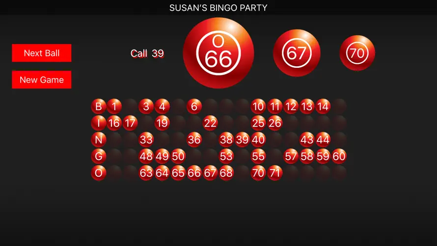 Bingo Caller Machine screenshot 1