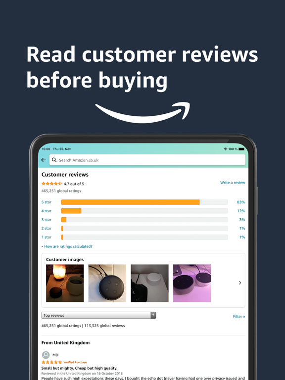 Amazon Shopping iPad app afbeelding 5