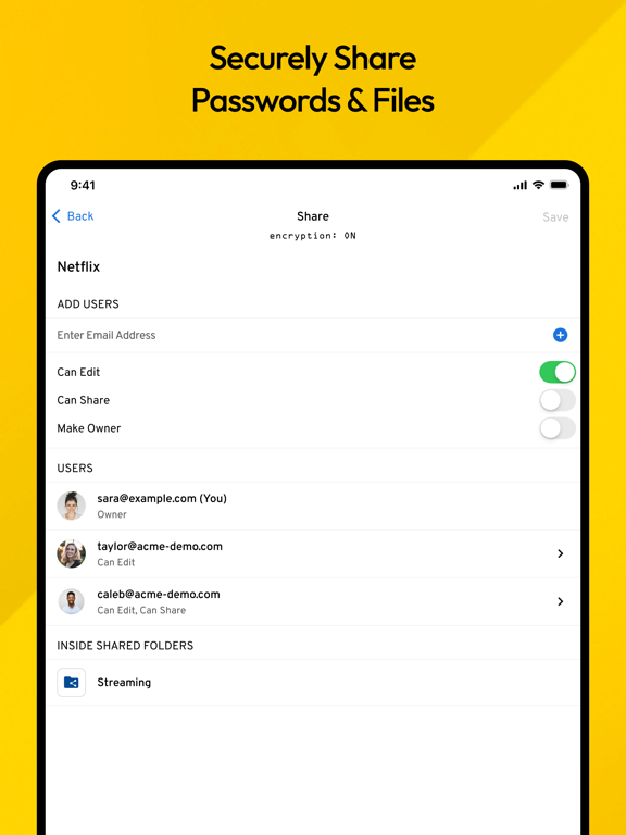 Keeper Password Manager iPad screenshot 5 - Productivity app