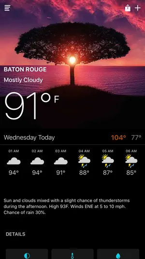E Weather screenshot 2