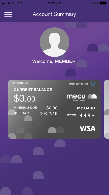 MECU Cards App