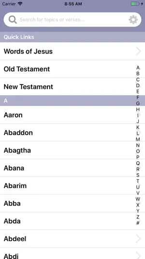 Concordance screenshot 1
