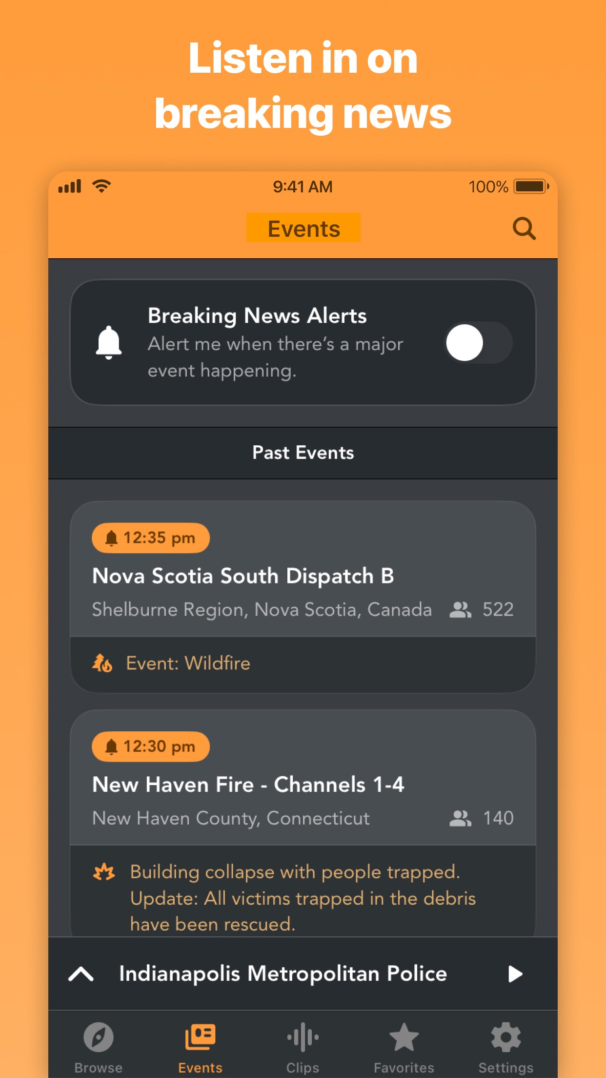 Police Scanner Radio & Fire screenshot 5