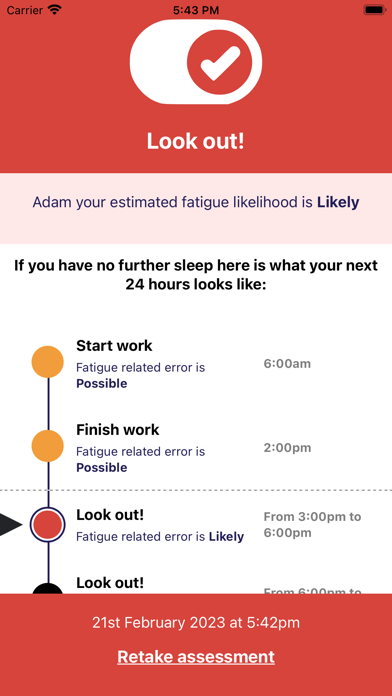 Fatiguefit4Duty Screenshot