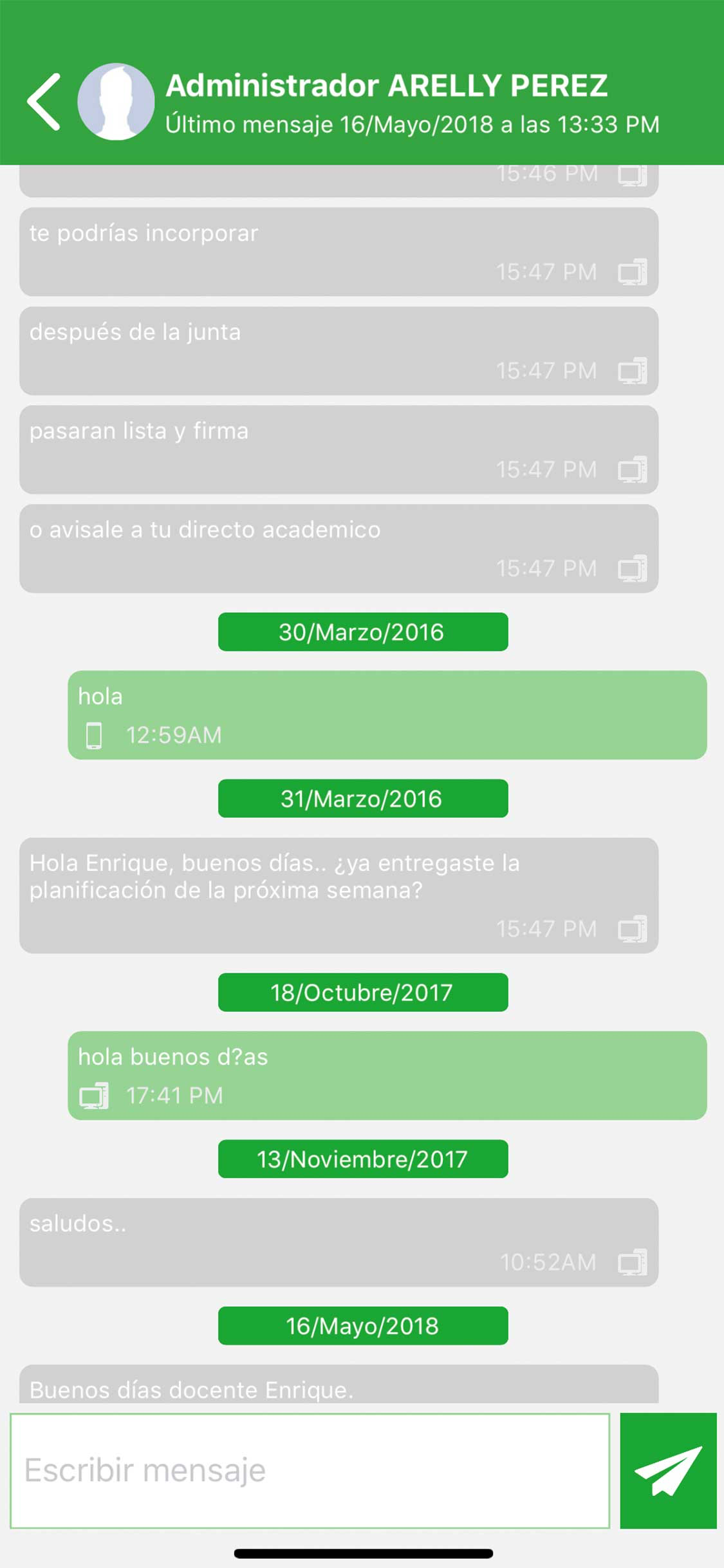 Aula Escolar para Profesores