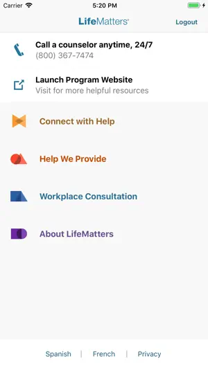 LifeMatters screenshot 2