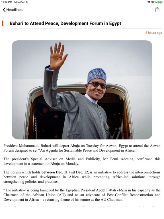 NTA News iPad screenshot 2 - News app