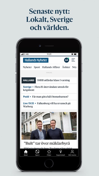 Hallands Nyheter Screenshot