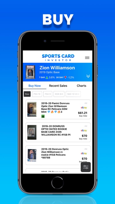 Screenshot #2 pour Sports Card Investor