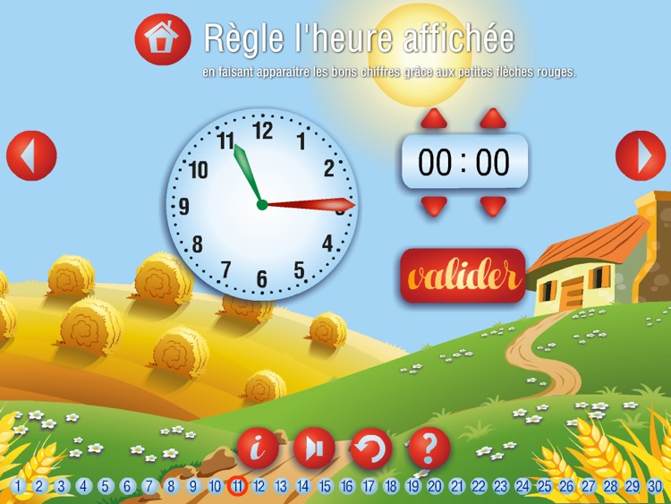 Apprends à lire l'heure