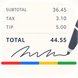 Split the Check Receipt Tool app icon