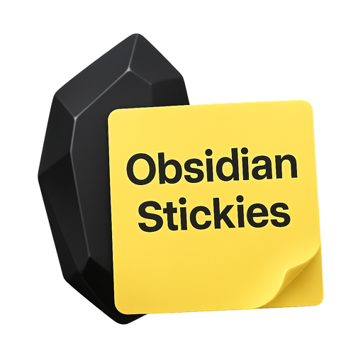 Obsidian Stickies app icon