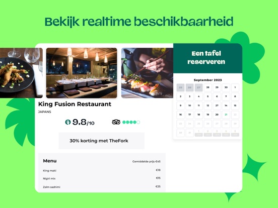 TheFork- reserveer restaurant iPad app afbeelding 4