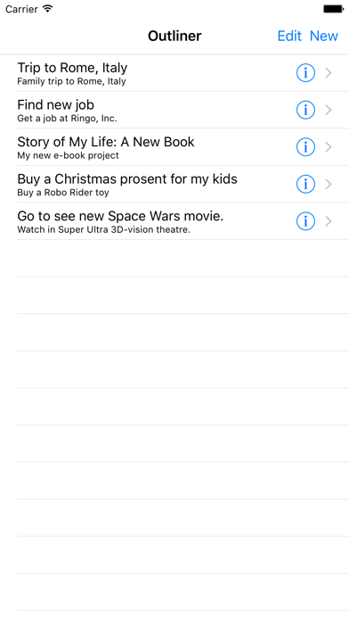 Outliner : Ideas & Lists screenshot