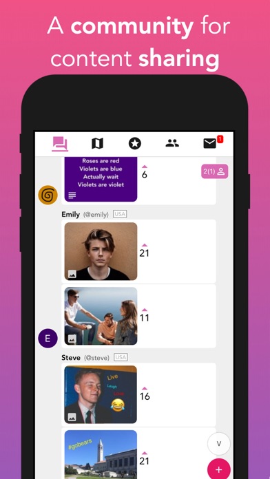 mungbean: pics & memes, nearby iPhone screenshot 1 - Social Networking app