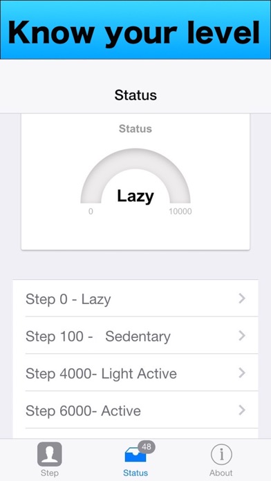 Pedometer Weight : Aafiah iPhone screenshot