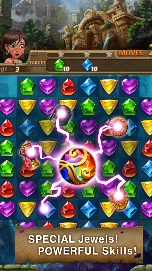 #3. Jewels Atlantis: Puzzle game (iOS) 来自: ACTIONFIT