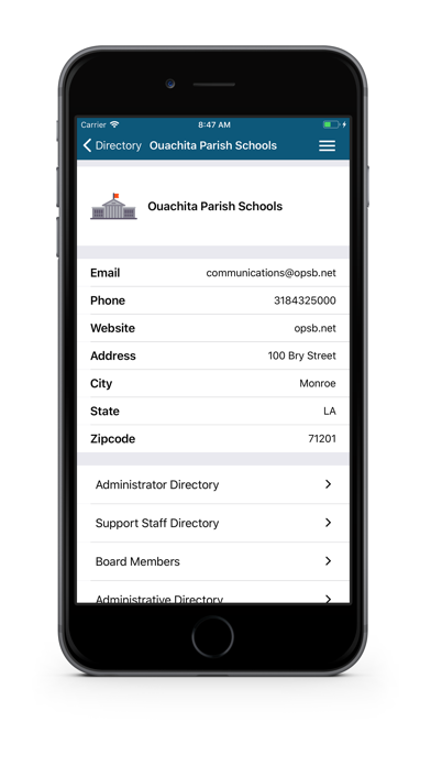 Ouachita Parish Schools iPhone screenshot 3 - Education app