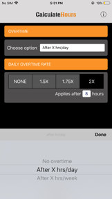Time Card Calculator-Timeclock screenshot