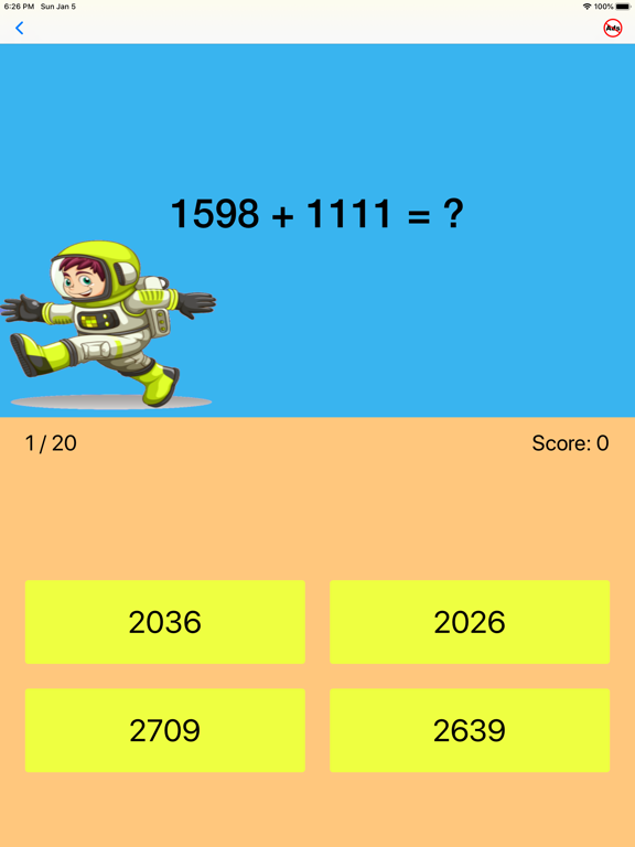 Fourth Grade Math Quiz iPad screenshot 6 - Education app
