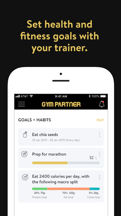 Gym Partner: Training Screenshot