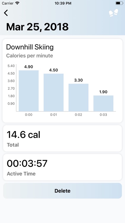 Winter Sports: Track Calories
