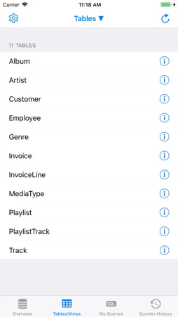 SQLite Mobile Client screenshot 1