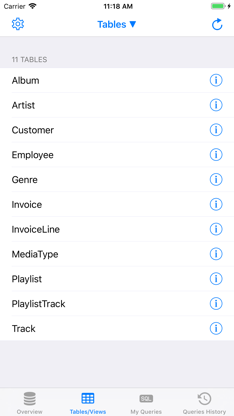 SQLite Mobile Client screenshot 1