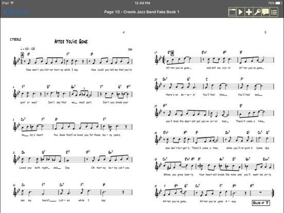 iGigBook Sheet Music Manager X iPad app afbeelding 9