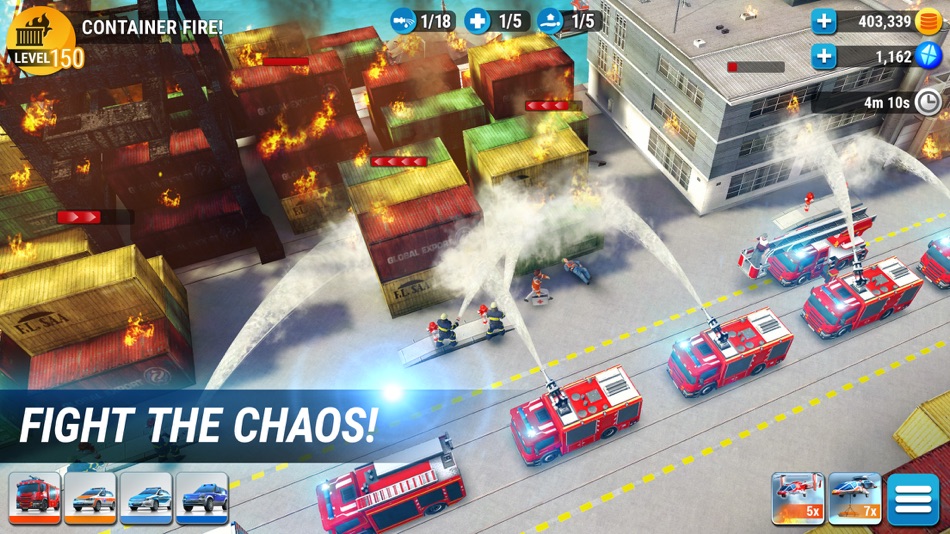 #3. EMERGENCY HQ: firefighter game (iOS) Podle: Promotion Software GmbH