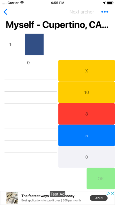 Archery Sheet iPhone screenshot 5 - Sports app