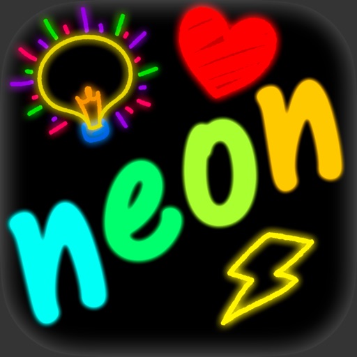Neon draw – make laser notes icon