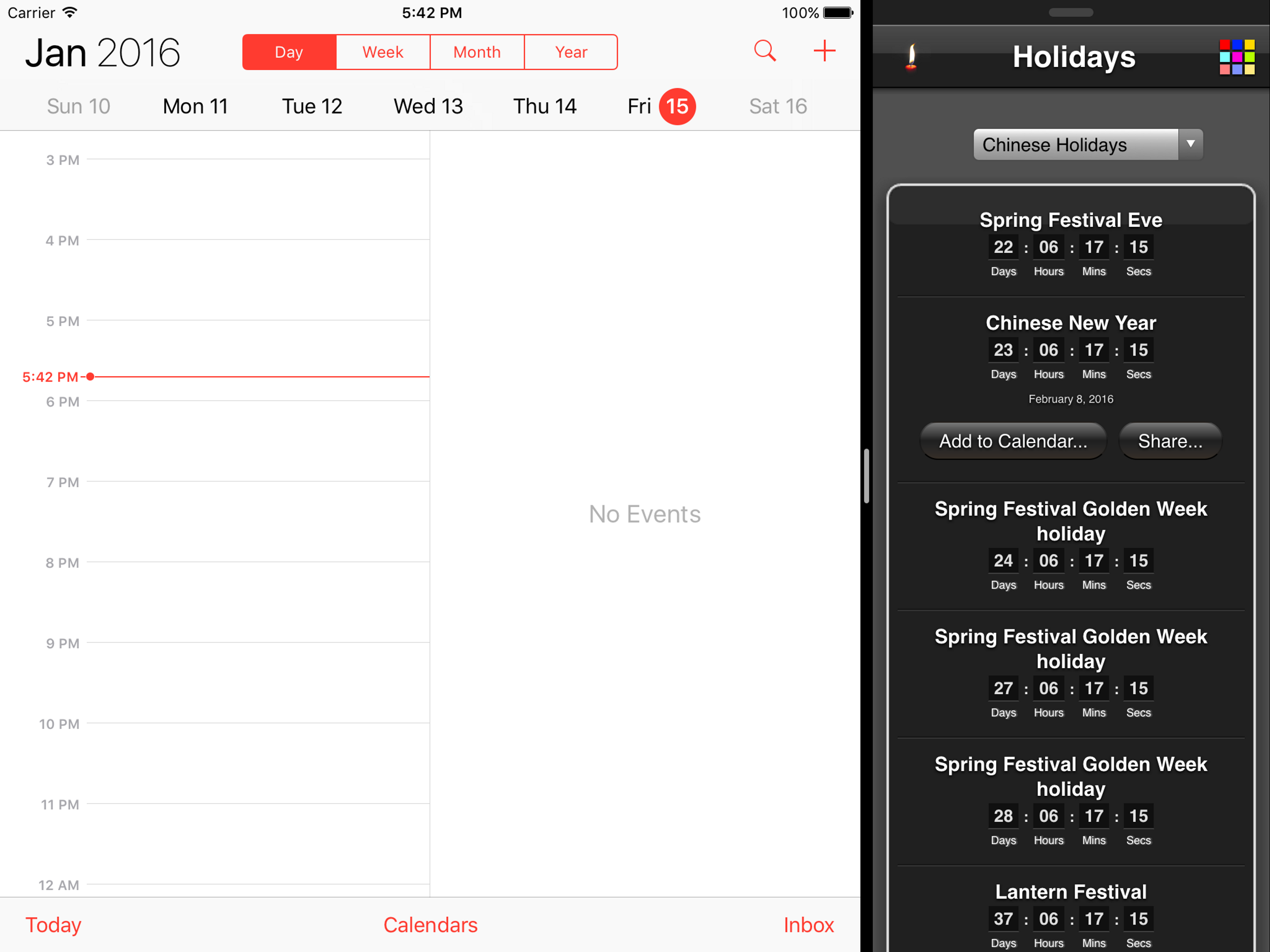 Holidays Countdown screenshot 8