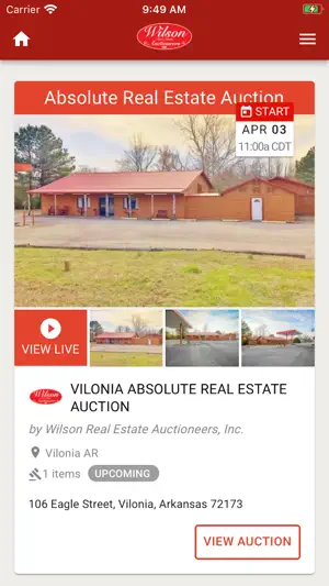 Wilson Auctioneers screenshot 3