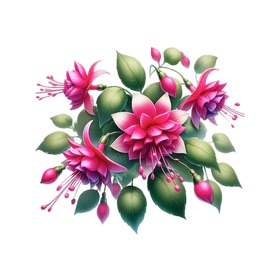 Fuchsia Stickers