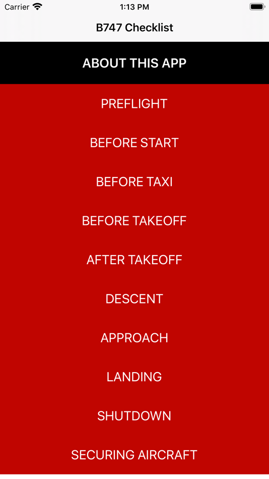 #1. B747 Checklist (iOS) 来自: Lukasz Musial