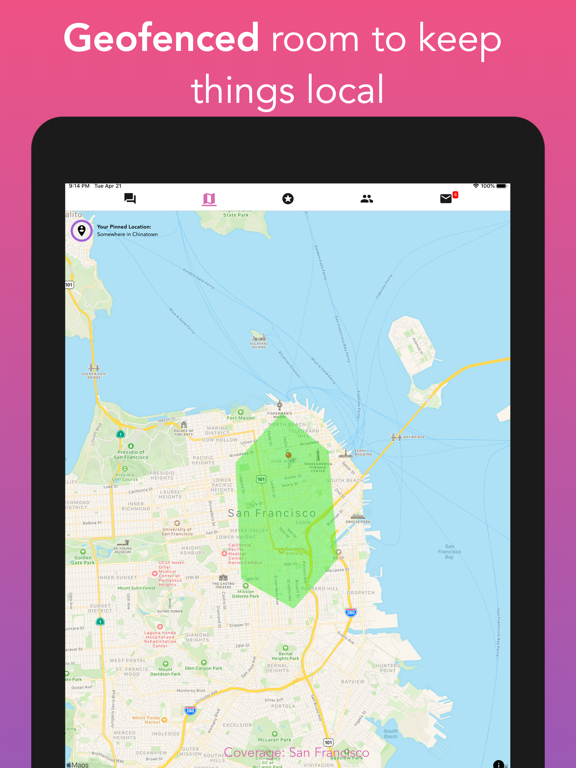 mungbean: pics & memes, nearby iPad screenshot 3 - Social Networking app