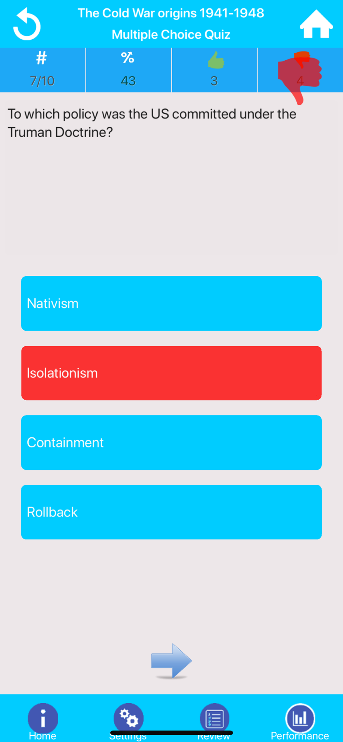 GCSE History Quiz screenshot 4
